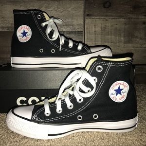 BRAND NEW Black Hightop Converse